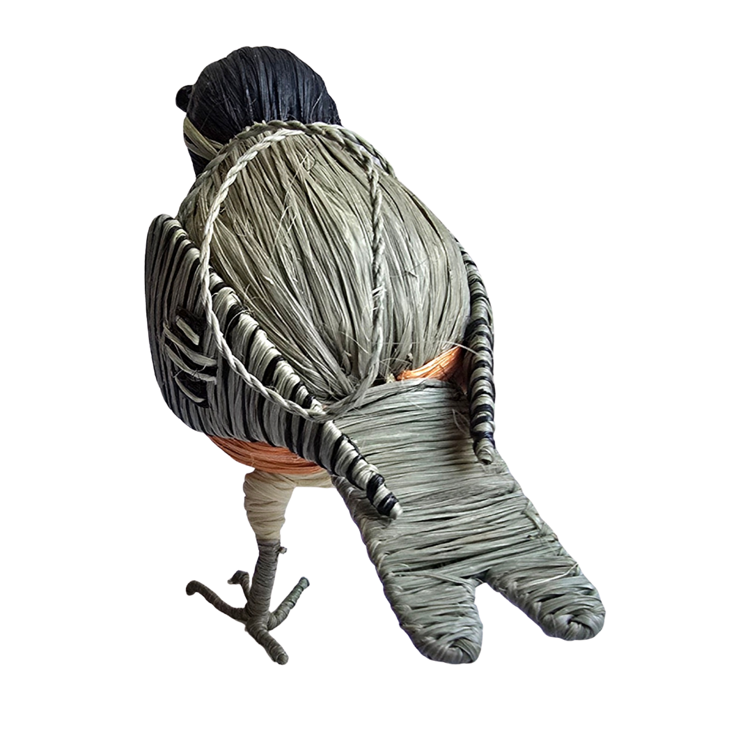 CHICKADEE- FAIR TRADE CHRISTMAS TREE ORNAMENT - WOVEN BY PERUVIAN AMAZON ARTISAN