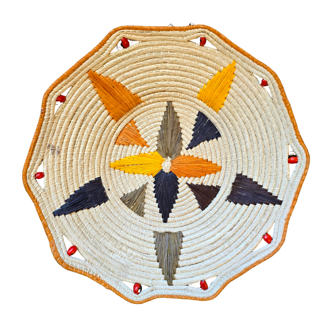 Compass & chevrons woven fair-trade basket - made by artisan from the Peruvian Amazon (Copy) - Amazon Ecology