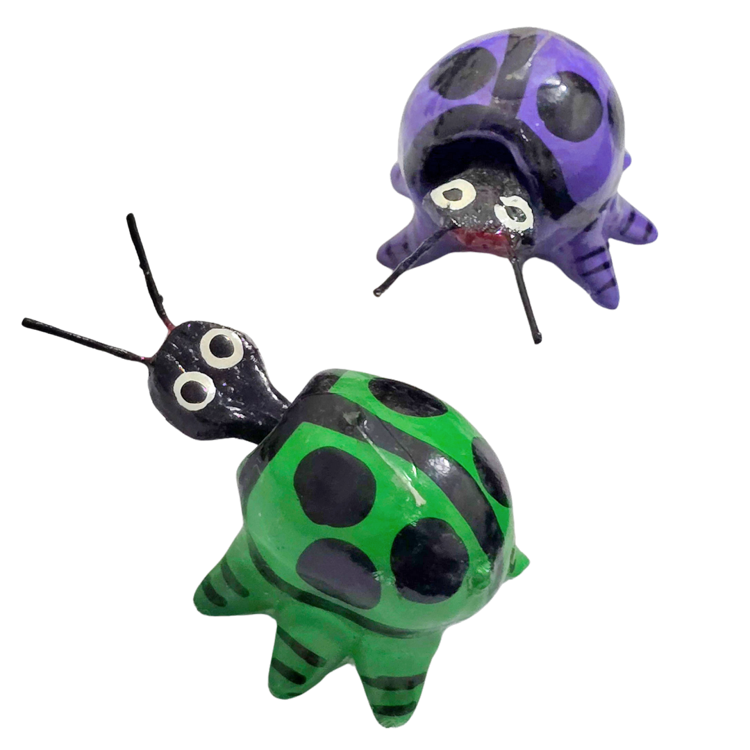 Bobble-head resin lady-bugs - Amazon Ecology