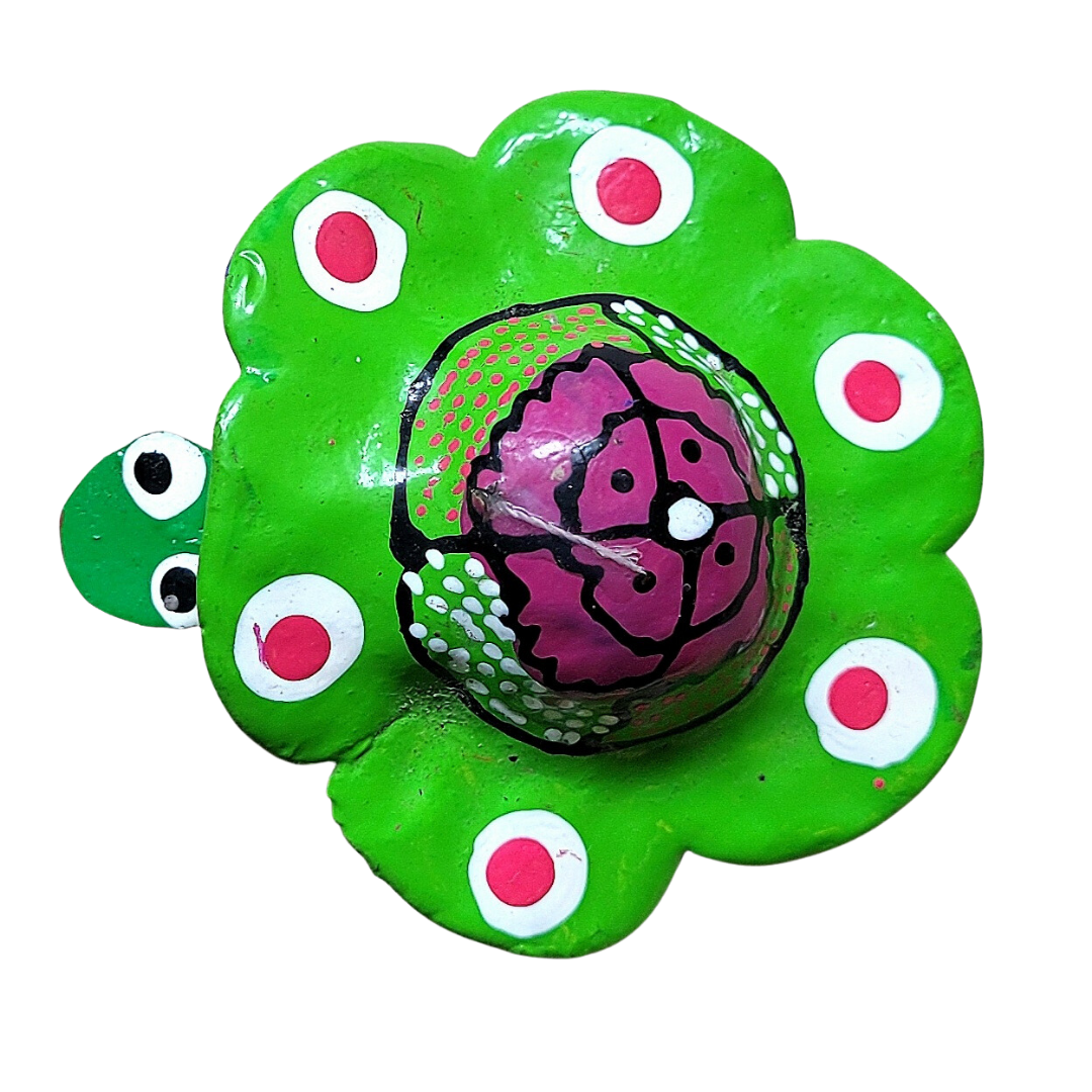 Bobble-head resin water turtle figures - made by an artisan from the Peruvian Amazon - Amazon Ecology