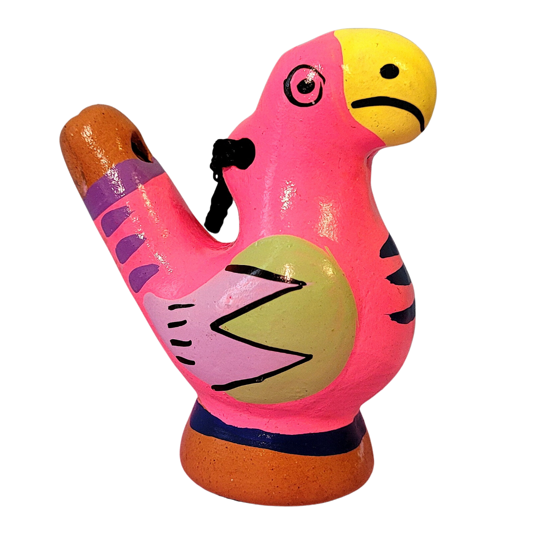Parrot Ceramic water whistle from the Peruvian Amazon - Amazon Ecology