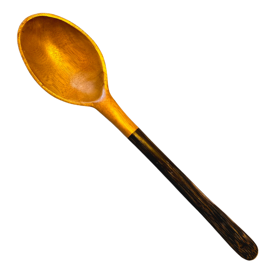 Palo sangre and pona palm wood utensils - hand made by Peruvian Amazon artisan - Amazon Ecology