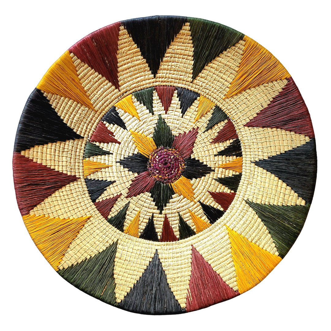 Sunflower Whimsy Handwoven Basket Fair Trade - Amazon Ecology