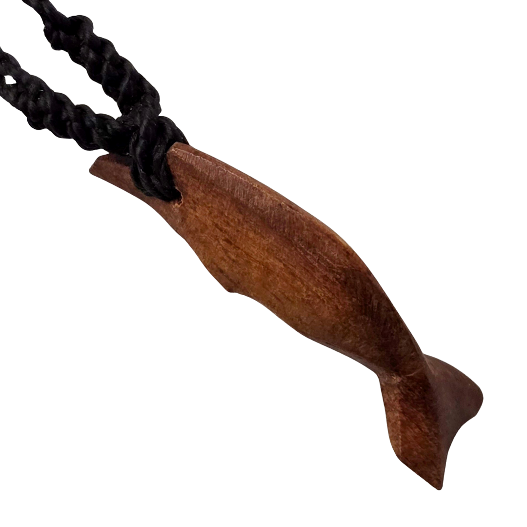 Carved tagua and palo sangre dolphin necklaces - made by artisans from the Peruvian Amazon - Amazon Ecology