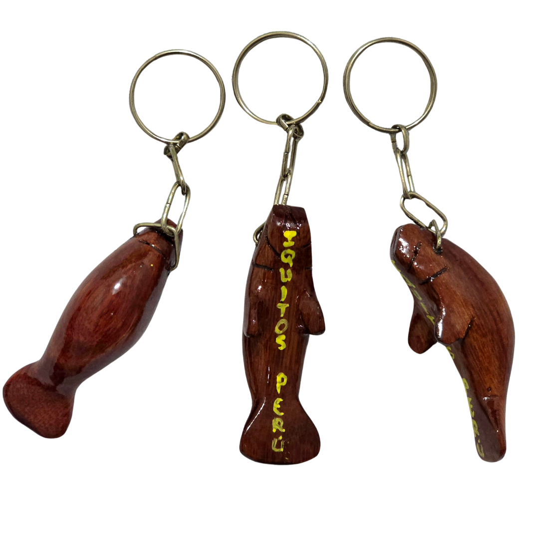 Palo sangre animal key chain - made by Peruvian Amazon artisan - Amazon Ecology