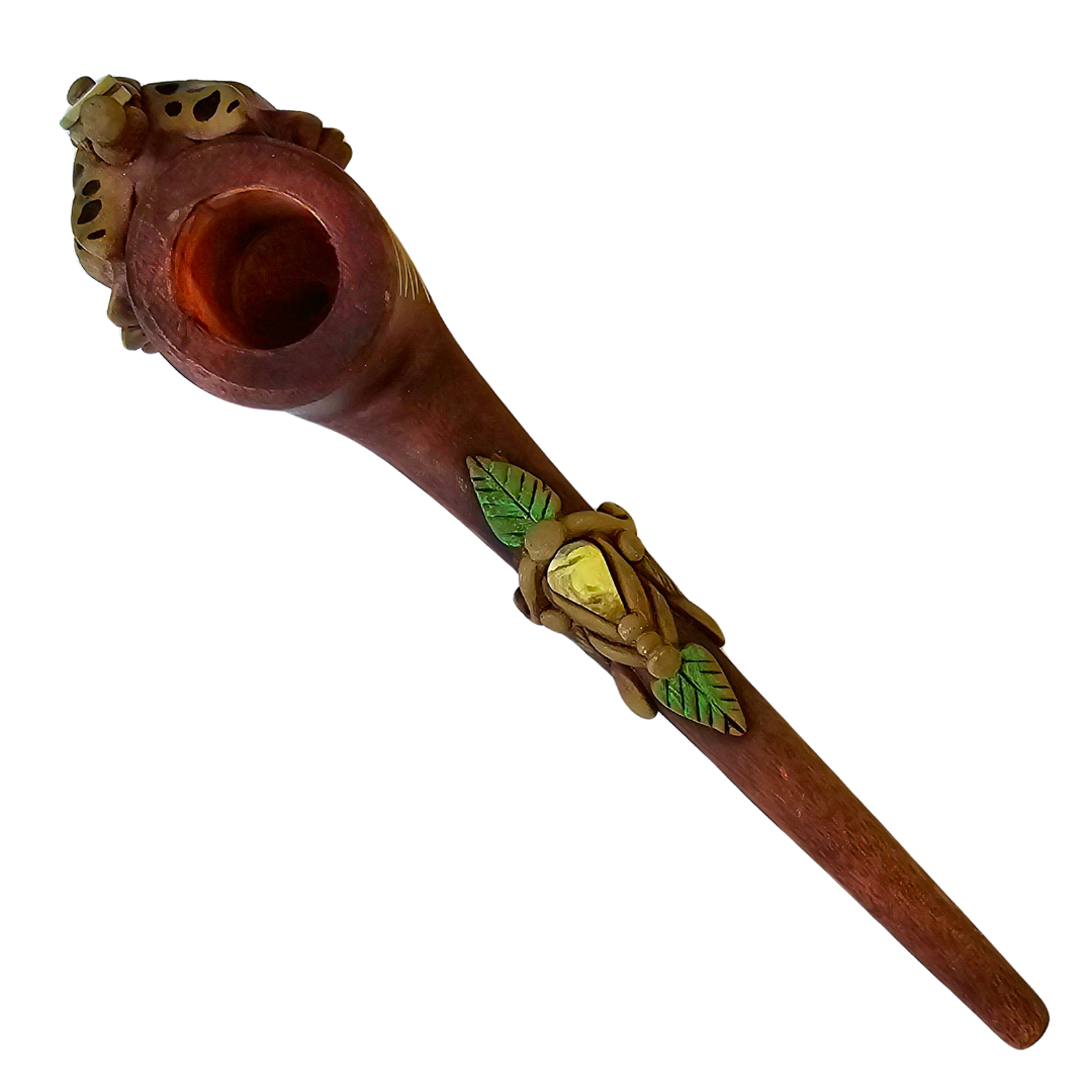 Palo sangre pipes with crystals - Amazon Ecology