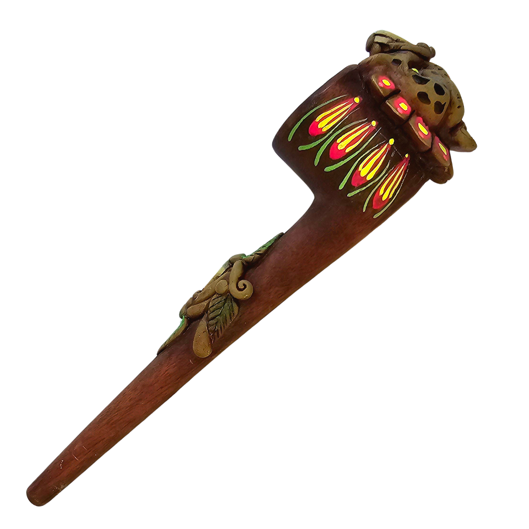 Palo sangre pipes with crystals - Amazon Ecology