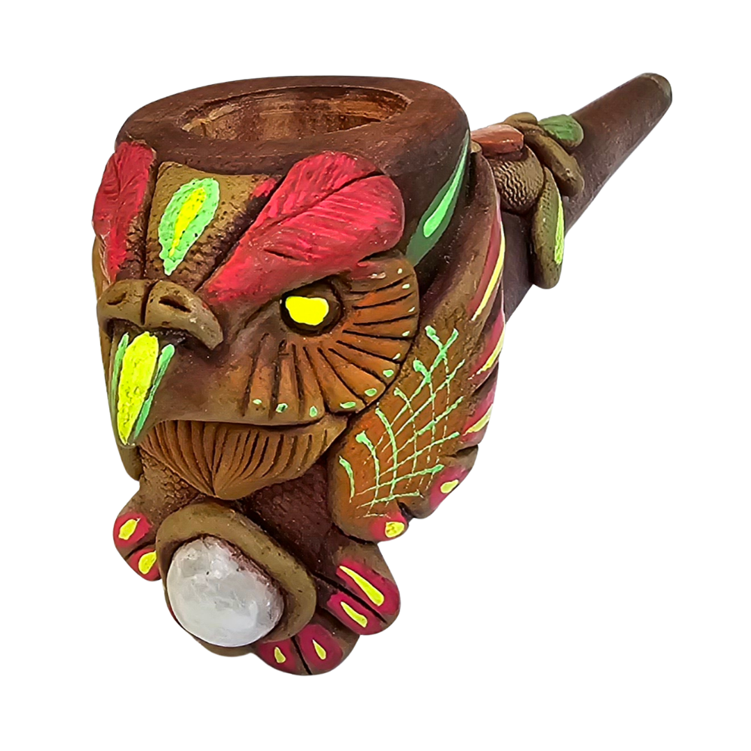 Palo sangre pipes with crystals - Amazon Ecology