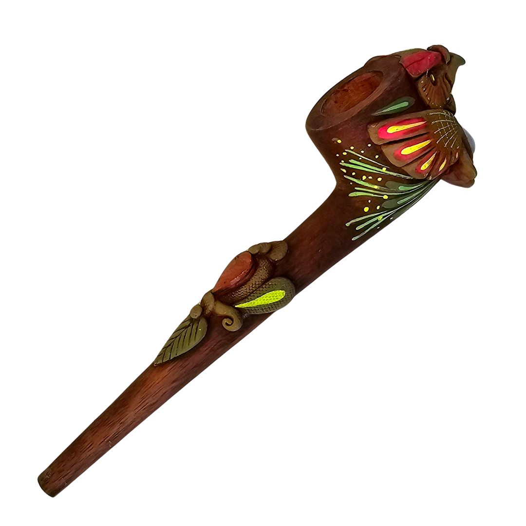 Palo sangre pipes with crystals - Amazon Ecology