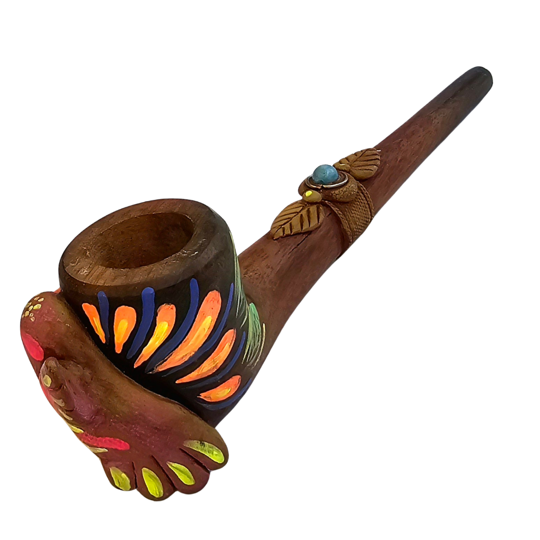 Palo sangre pipes with crystals - Amazon Ecology