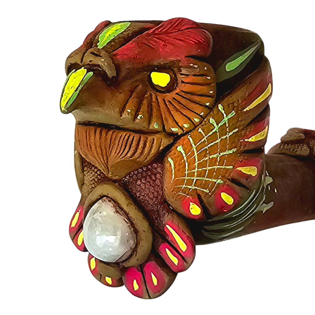 Palo sangre pipes with crystals - Amazon Ecology