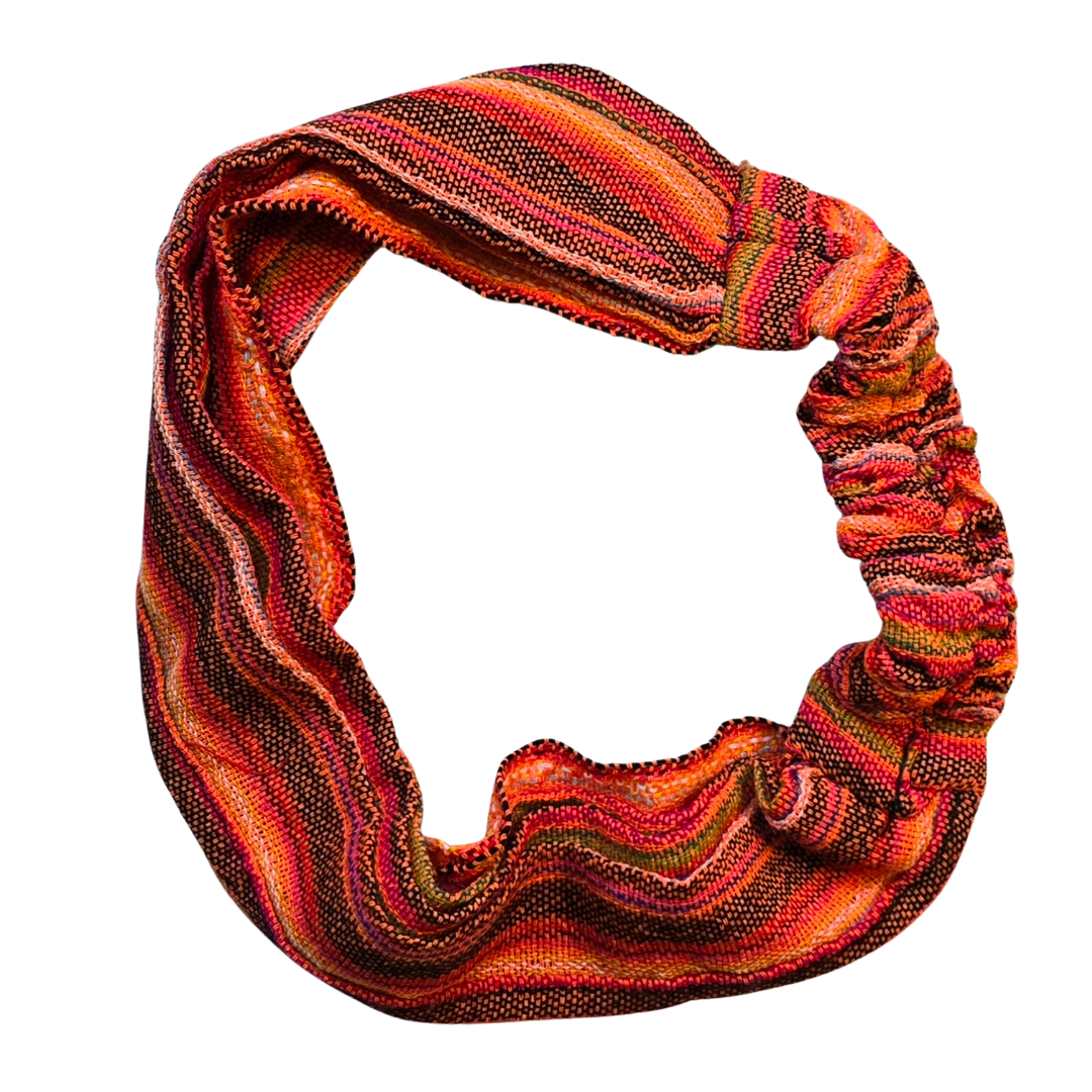 Earth tone stretch head-band - made by artisan from Peruvian Amazon - Amazon Ecology