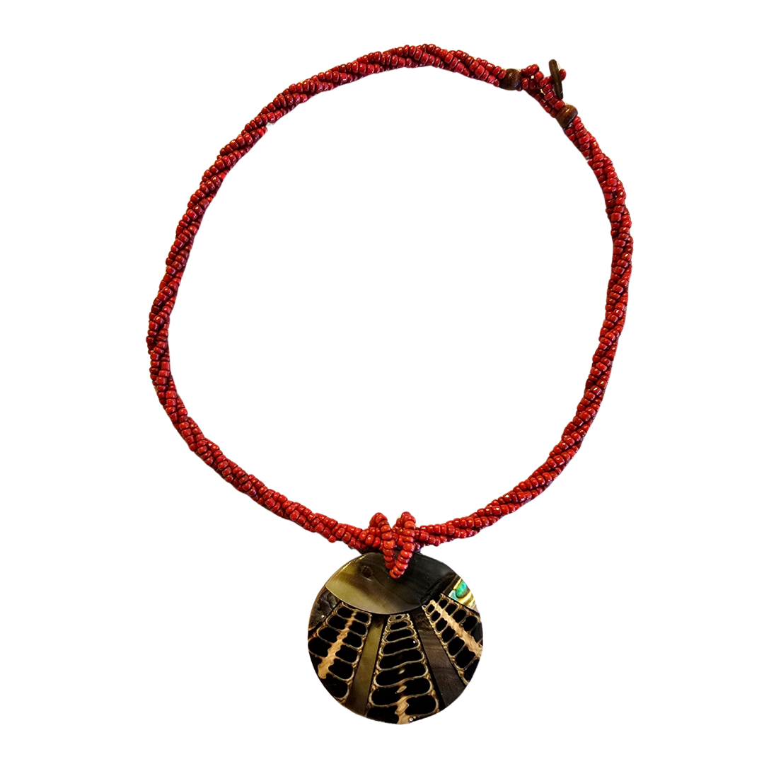 Spiral shell necklace from the Peruvian Amazon
