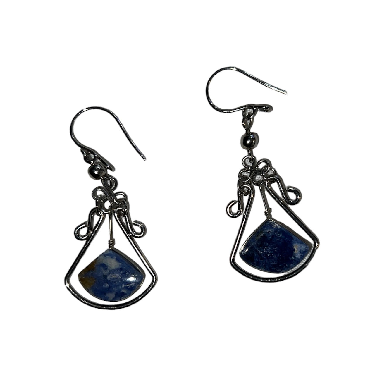 Bell Shaped Silver Wire with Sodalite - Amazon Ecology