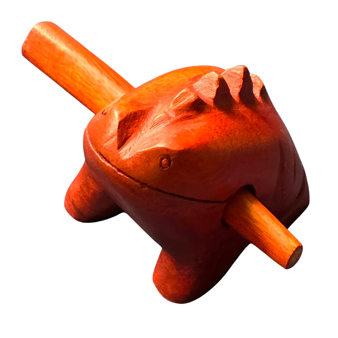 Wooden coqui frog rasp - Amazon Ecology