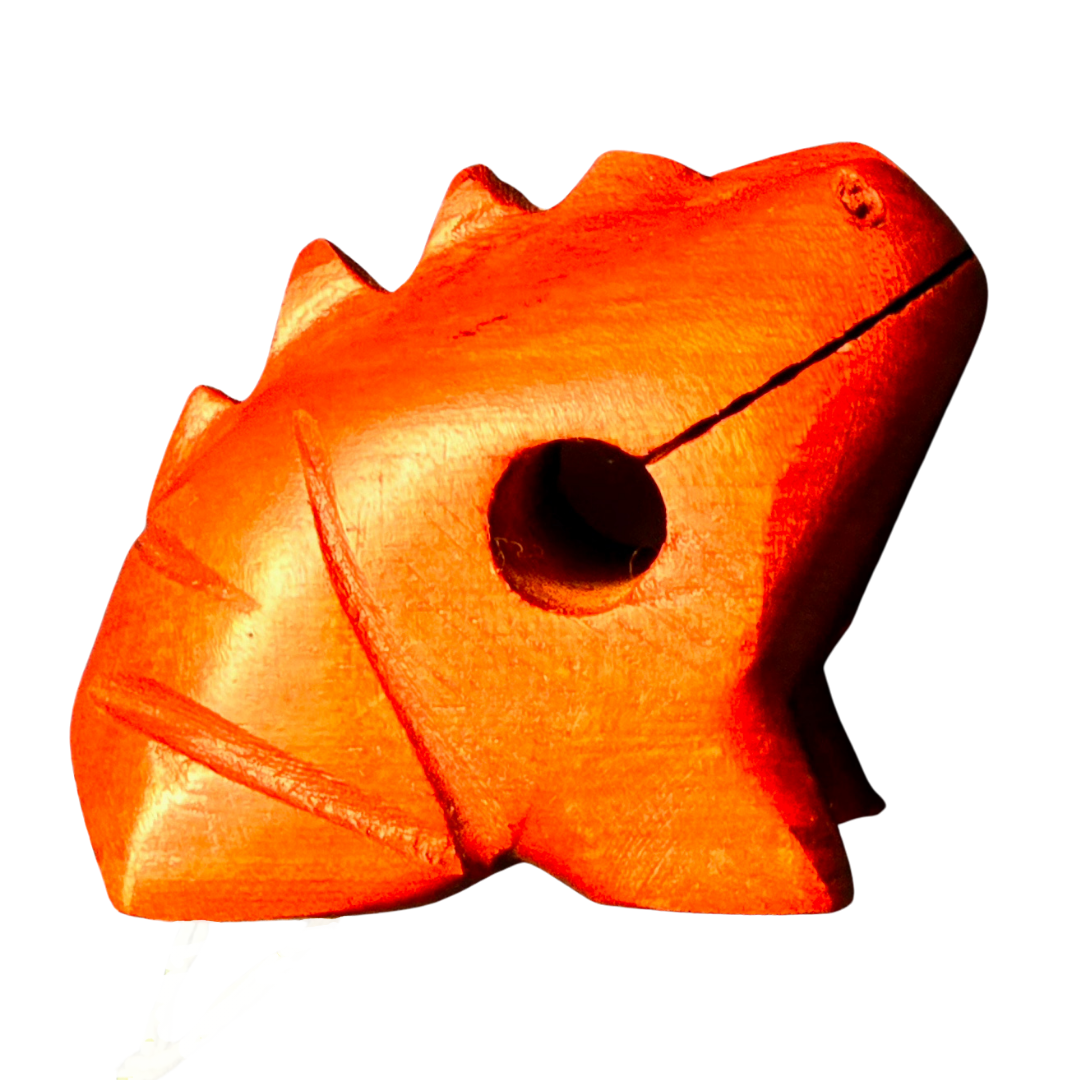 Wooden coqui frog rasp - Amazon Ecology