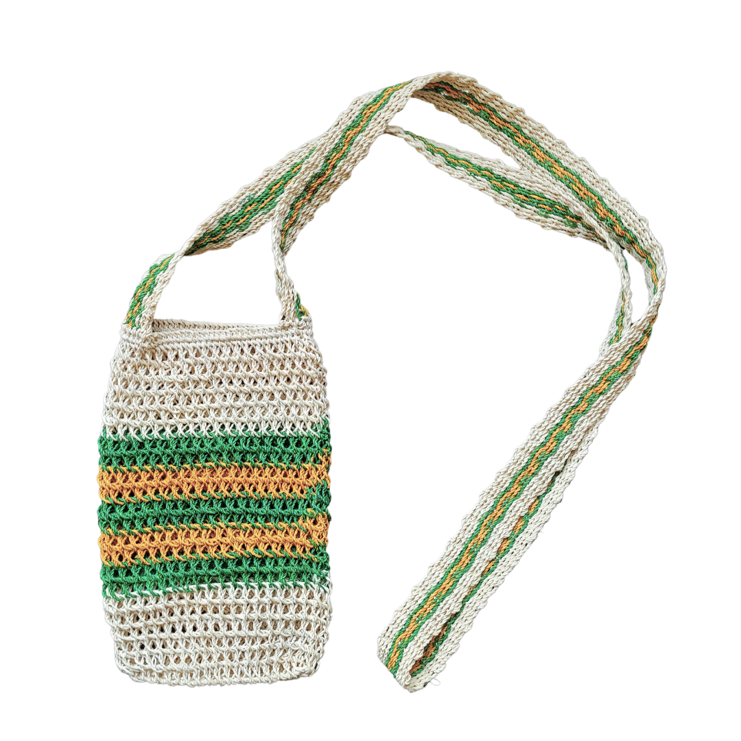 Colored stripe hand-made cell phone holders - made by Peruvian native artisans - Amazon Ecology
