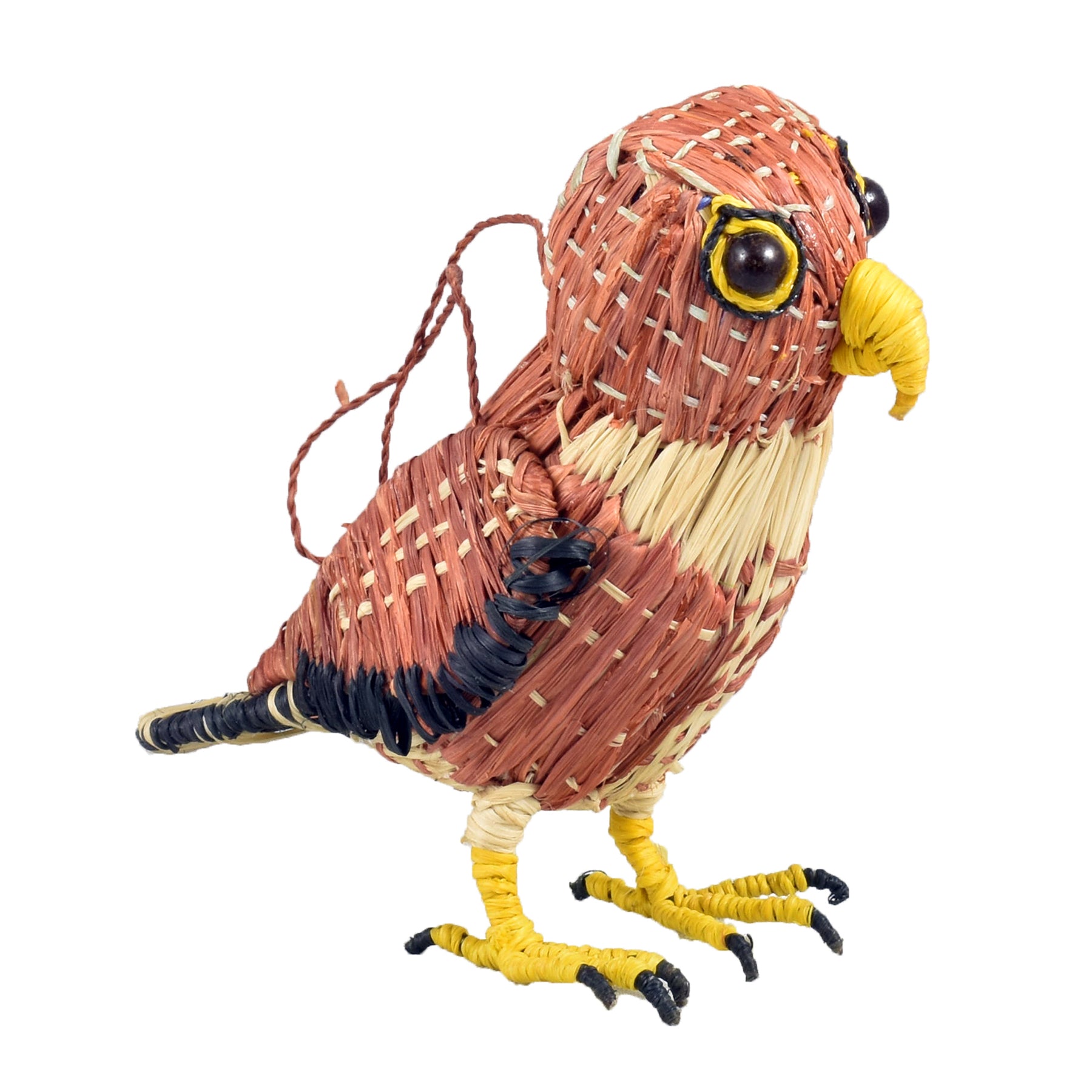 PYGMY OWL BIRD FAIR -TRADE ORNAMENT AND DECORATION- WOVEN BY PERUVIAN AMAZON ARTISAN - Amazon Ecology