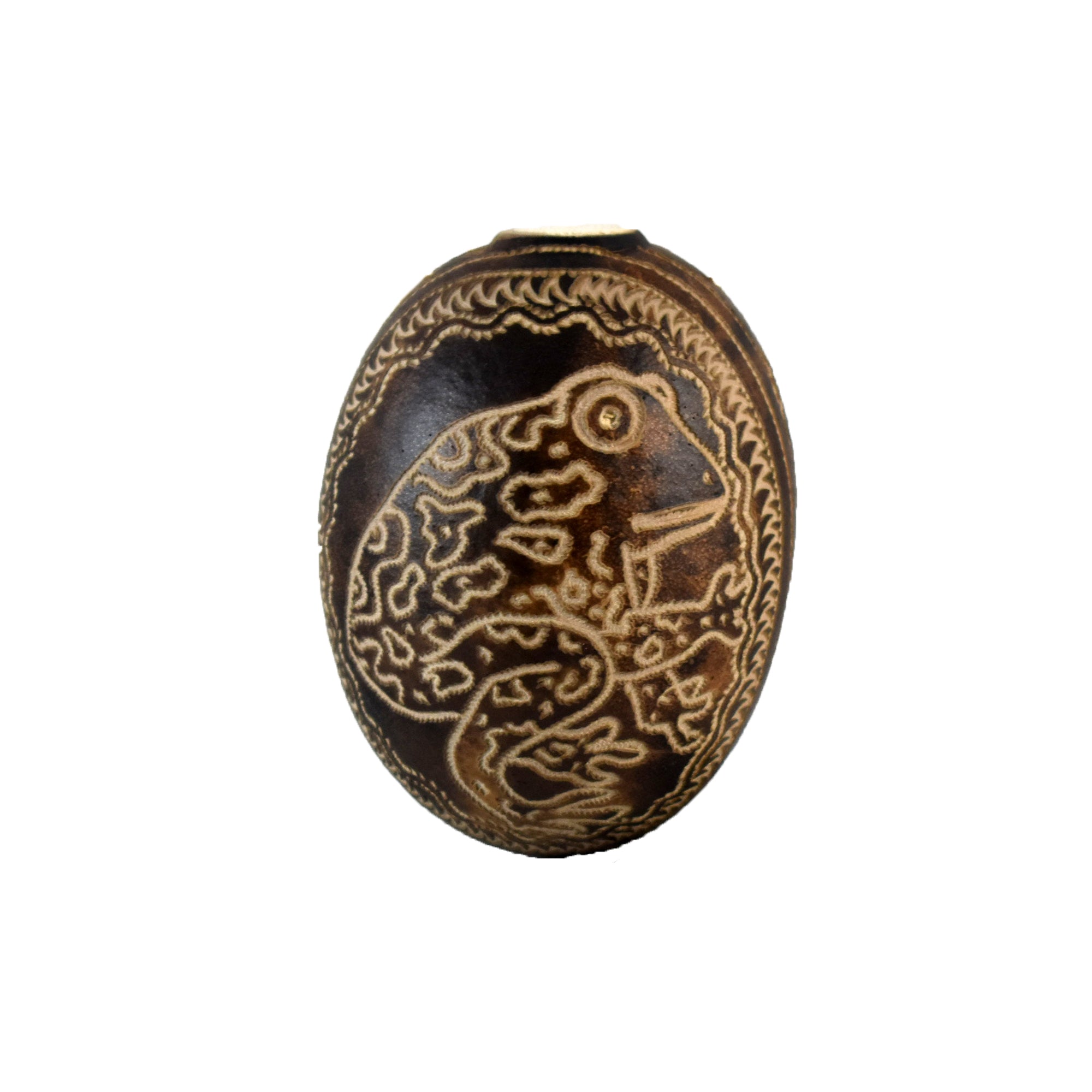 Frog Amphibian Calabash Christmas tree ornament and hand rattle - Amazon Ecology