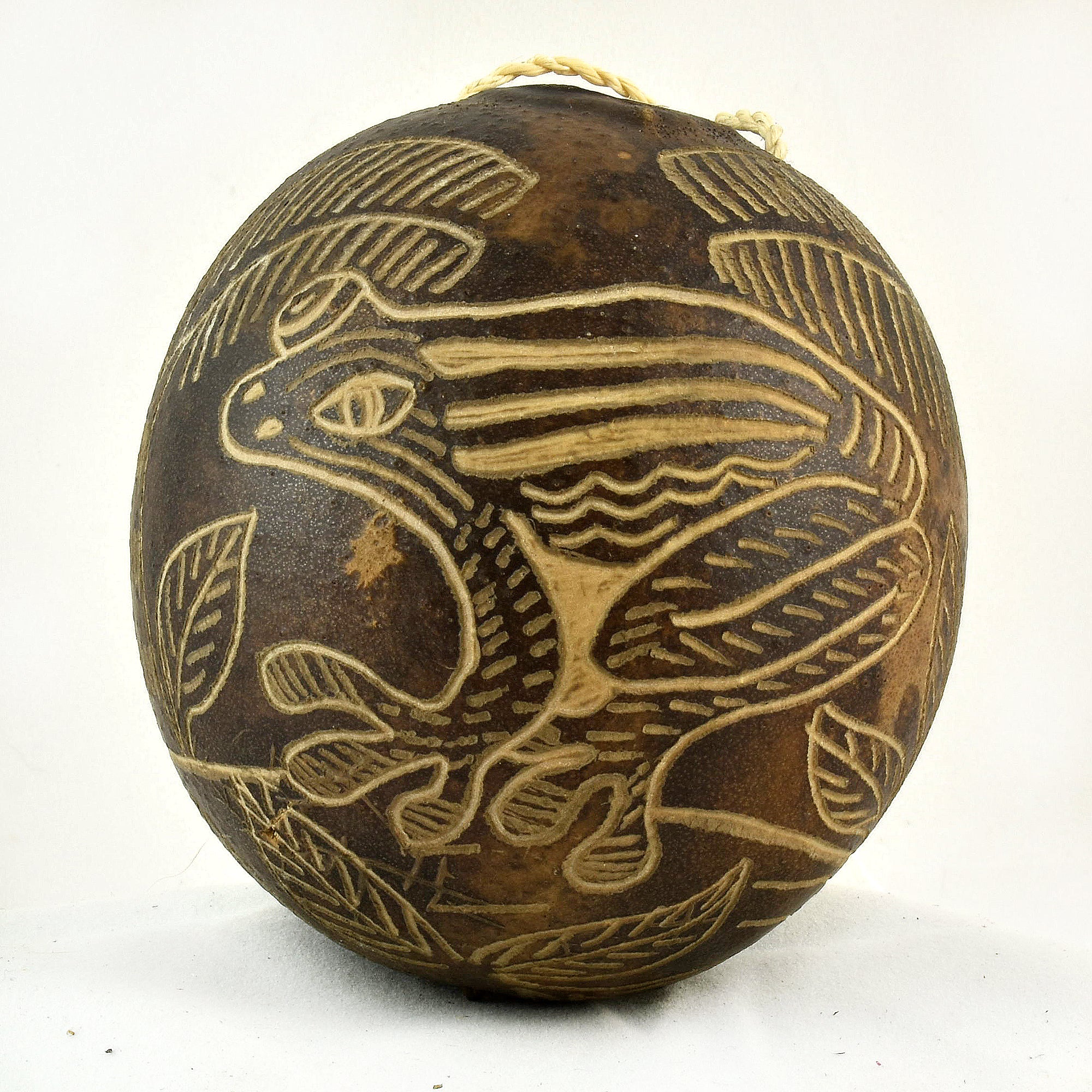 Frog Amphibian Calabash Christmas tree ornament and hand rattle - Amazon Ecology