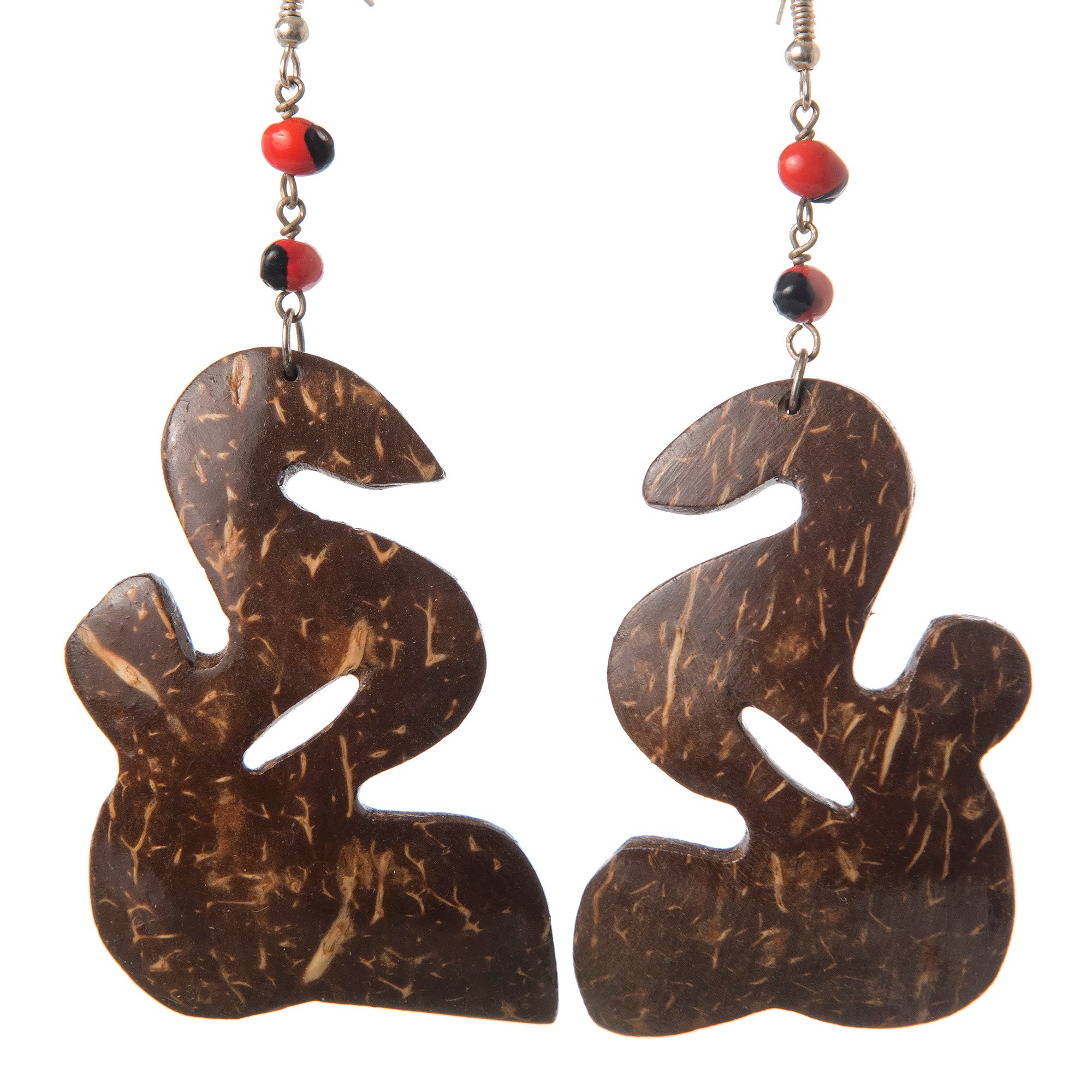 Coconut Shell Earrings, Variety of Designs - Amazon Ecology