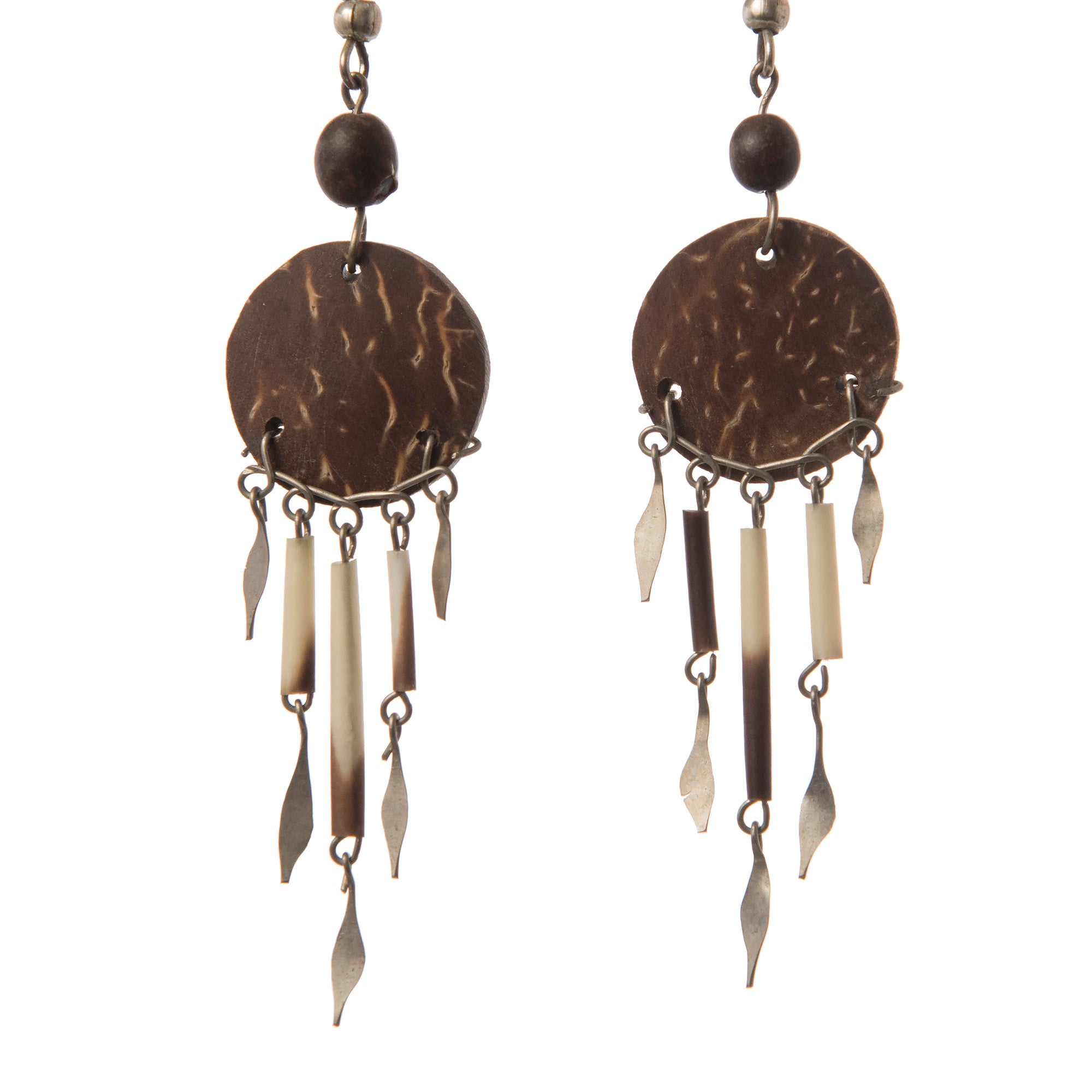 Coconut Shell Earrings, Variety of Designs - Amazon Ecology