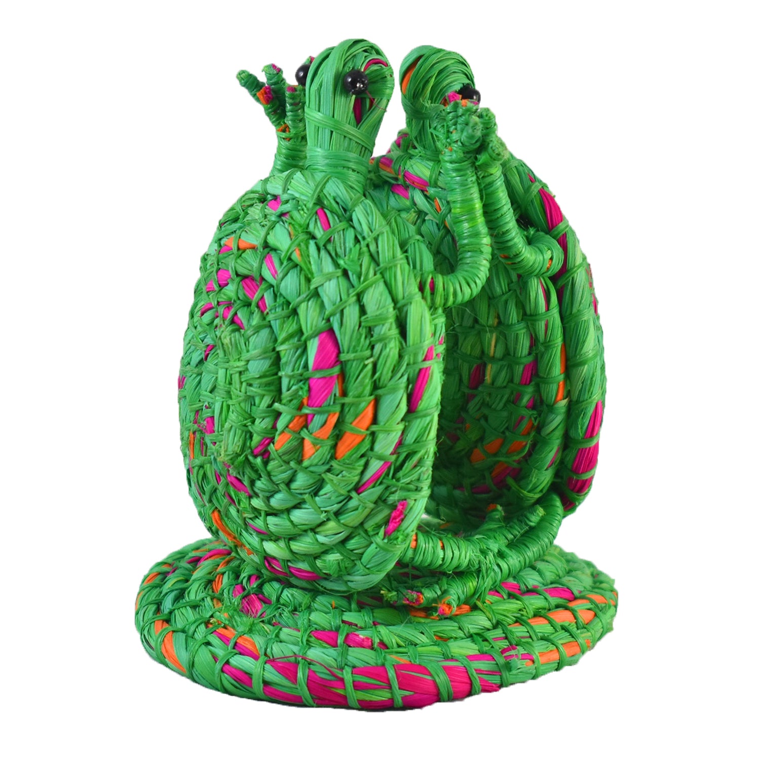 DANCING WOVEN TURTLES - DECORATION, ORNAMENT AND NAPKIN HOLDER - MADE BY PERUVIAN AMAZON ARTISAN - Amazon Ecology