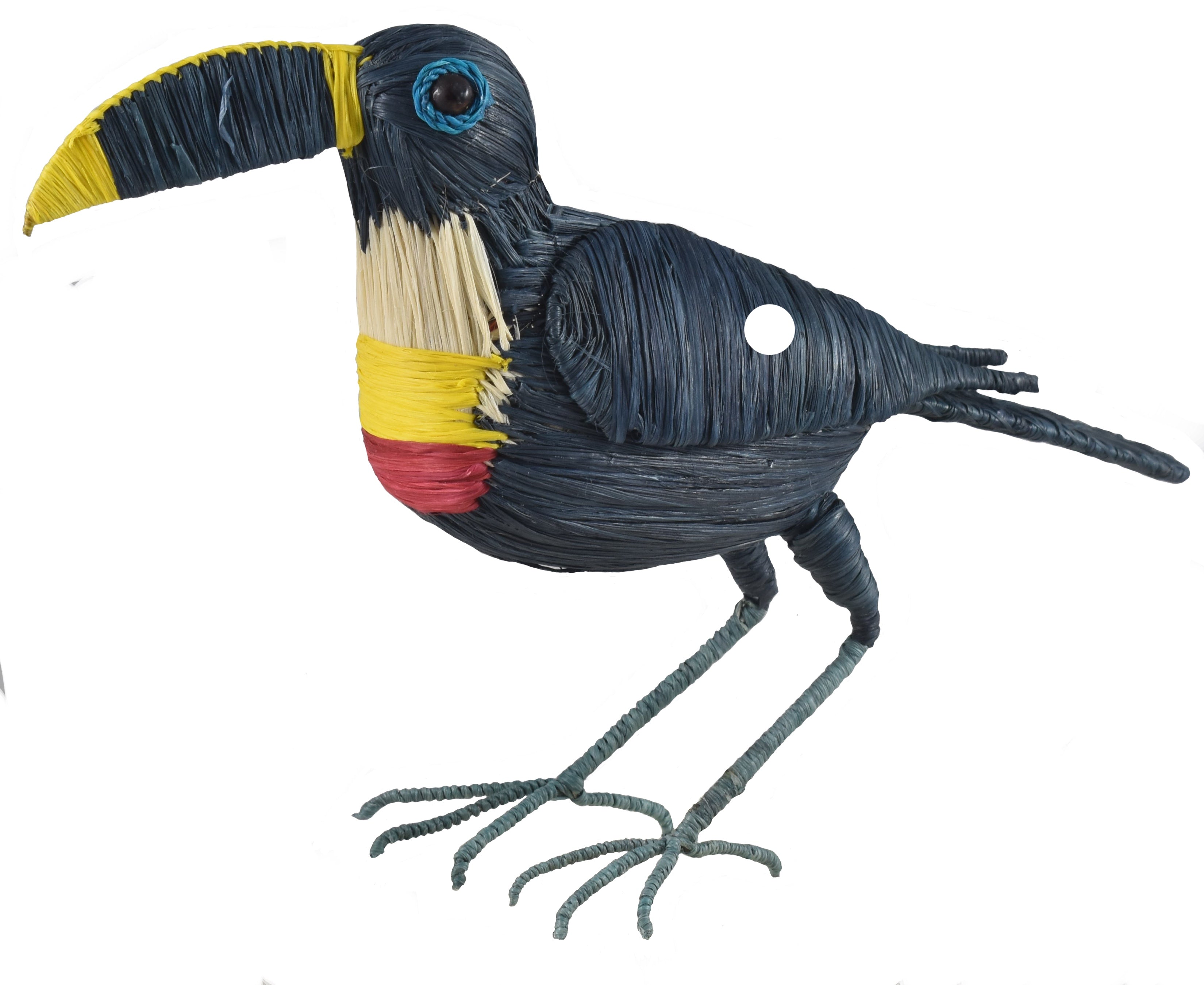TOUCAN BIRD - FAIR-TRADE CHRISTMAS TREE ORNAMENT - WOVEN BY PERUVIAN AMAZON ARTISAN - Amazon Ecology
