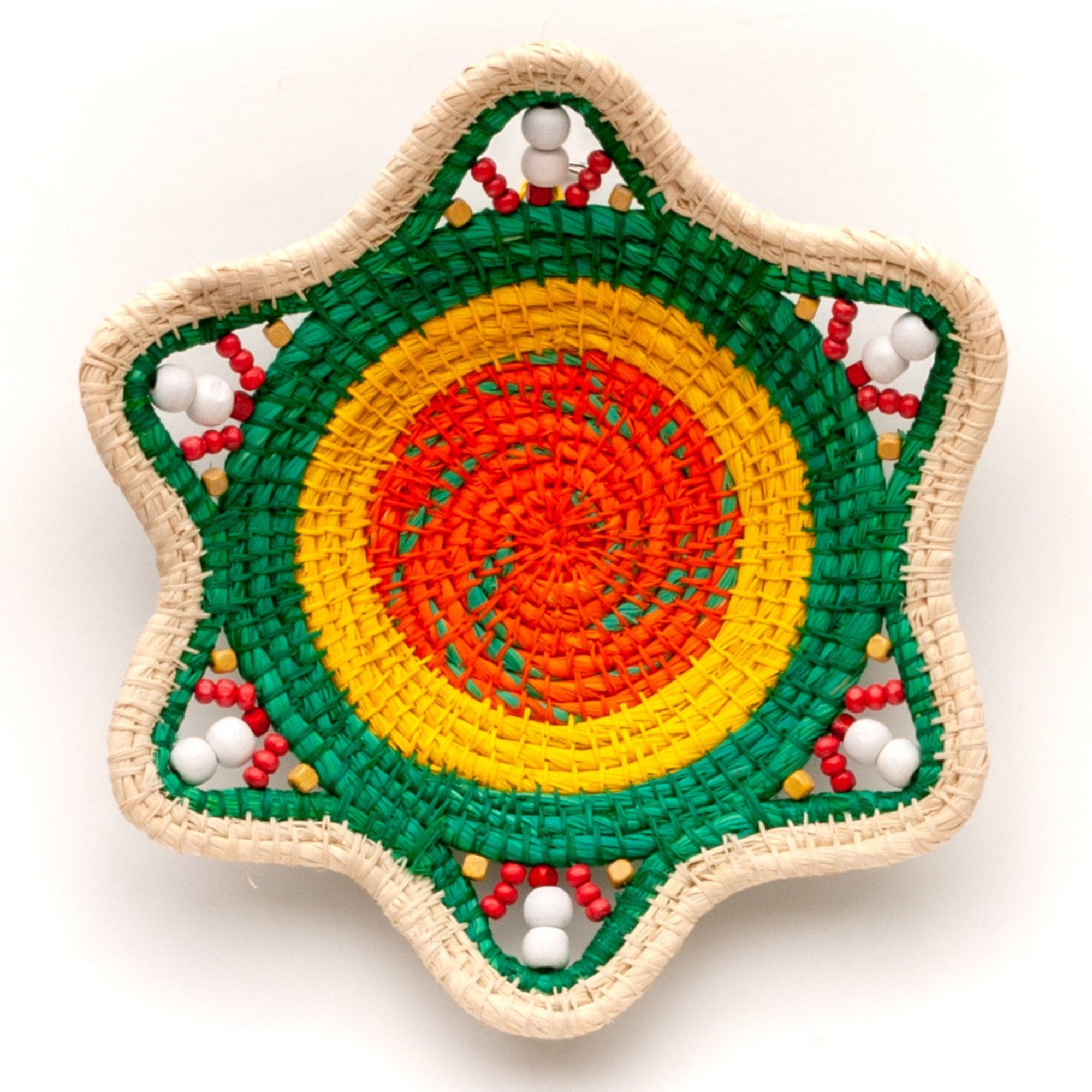 CITRUS COMBO HANDMADE CHAMBIRA PALM FIBER BASKET - WOVEN BY ARTISAN FROM PERUVIAN AMAZON - Amazon Ecology