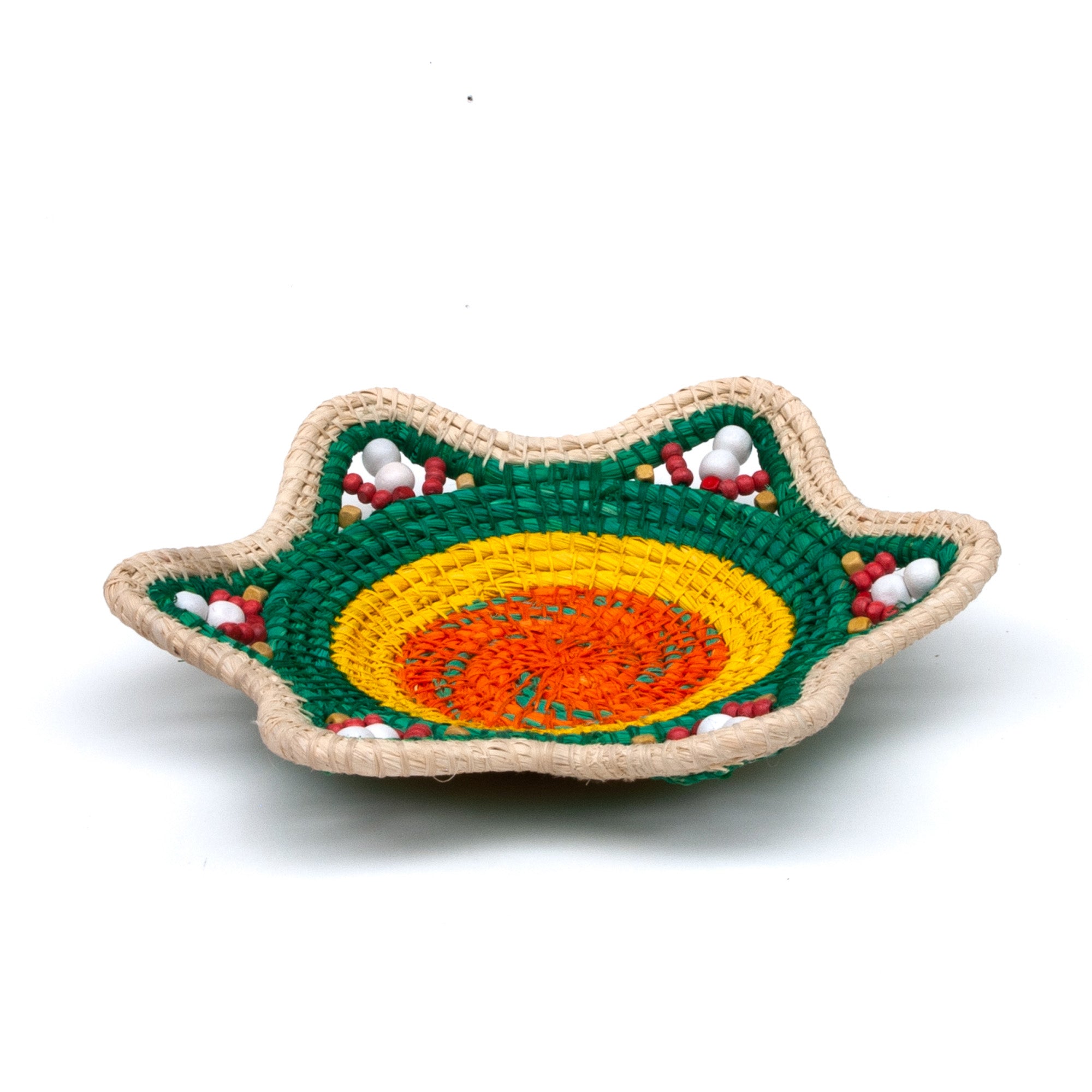 CITRUS COMBO HANDMADE CHAMBIRA PALM FIBER BASKET - WOVEN BY ARTISAN FROM PERUVIAN AMAZON - Amazon Ecology