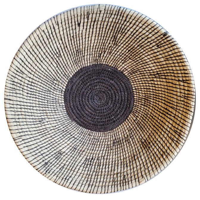 Charcoal Sun - Fair Trade Basket - Handmade by Peruvian Amazon artisan - Amazon Ecology