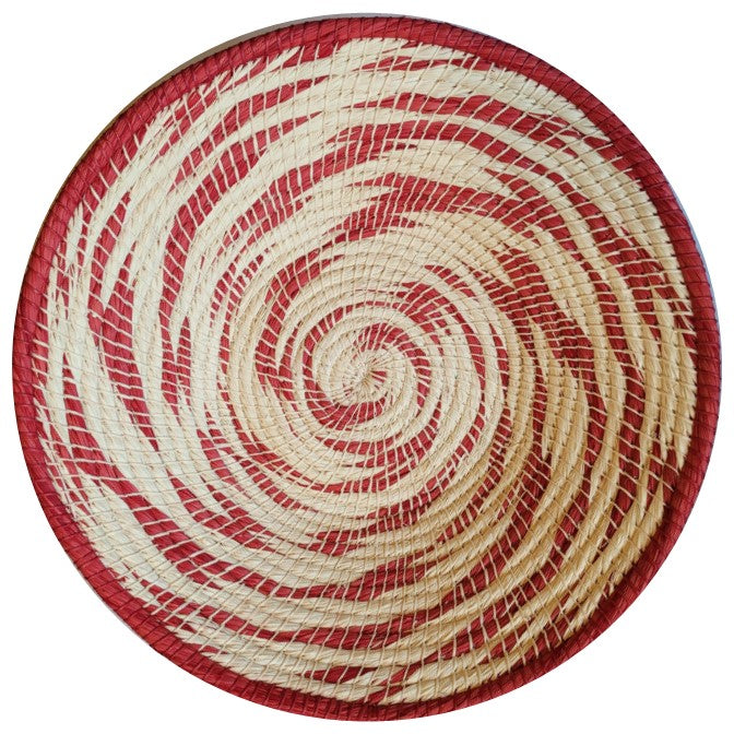 Cherry Swirl - Fair Trade Basket - Handmade by Peruvian Amazon artisan - Amazon Ecology