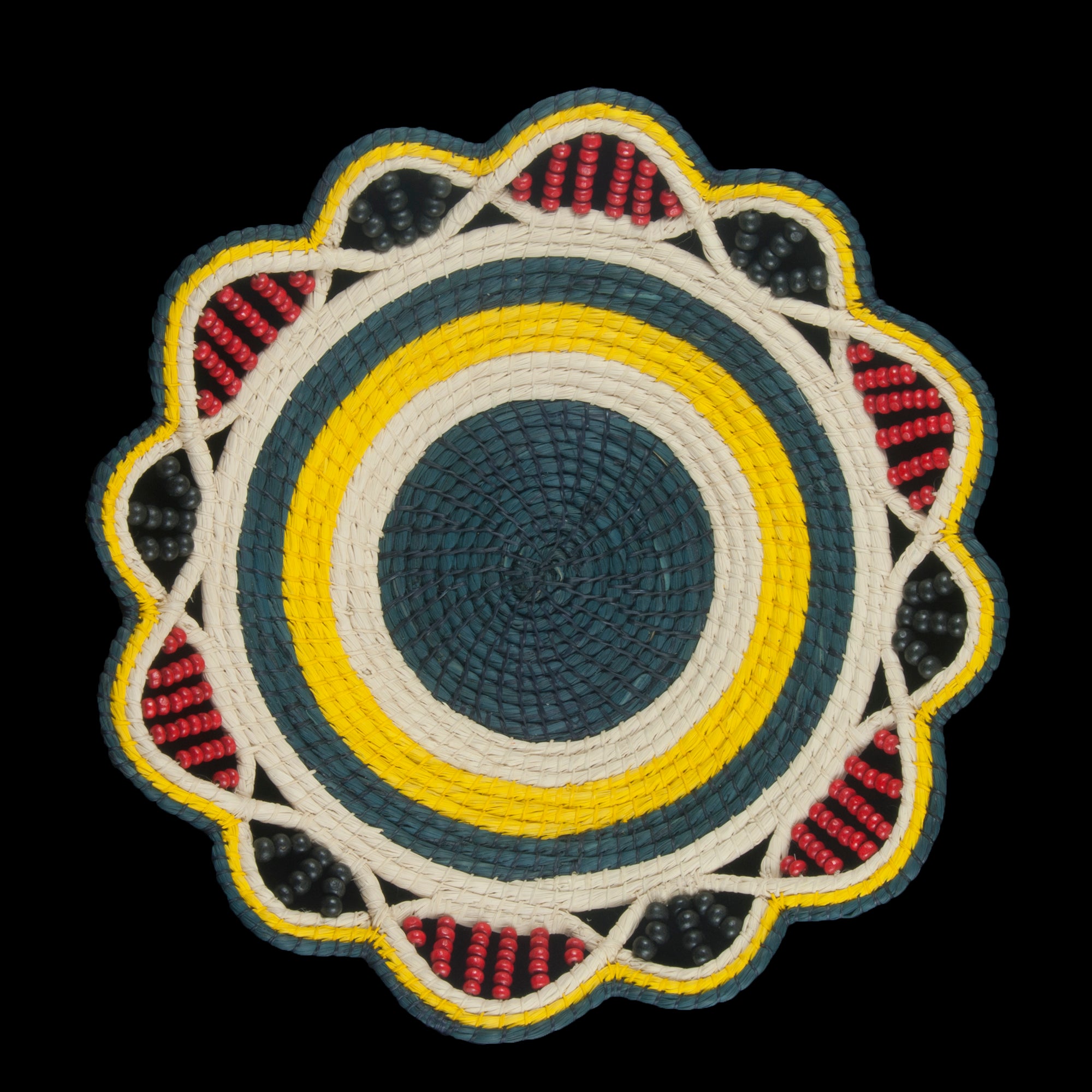 DOUBLE ECLIPSE - HANDMADE CHAMBIRA PALM FIBER BASKET - WOVEN BY ARTISAN FROM PERUVIAN AMAZON - Amazon Ecology