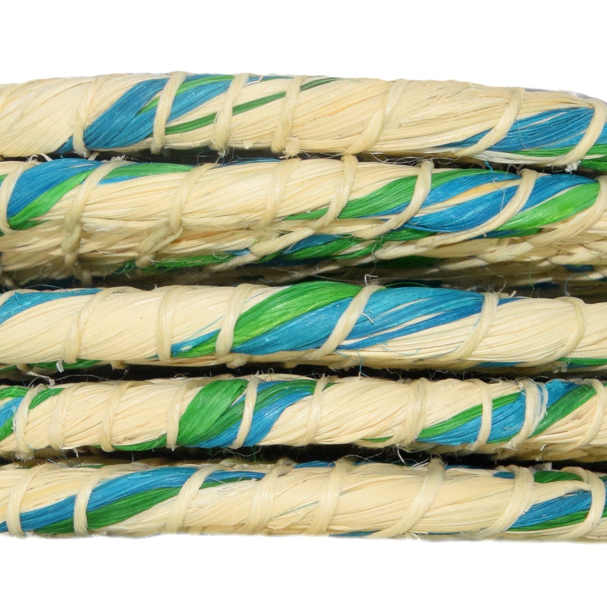 Chambira woven coasters with colored swirl- handmade by Peruvian artisans - Amazon Ecology