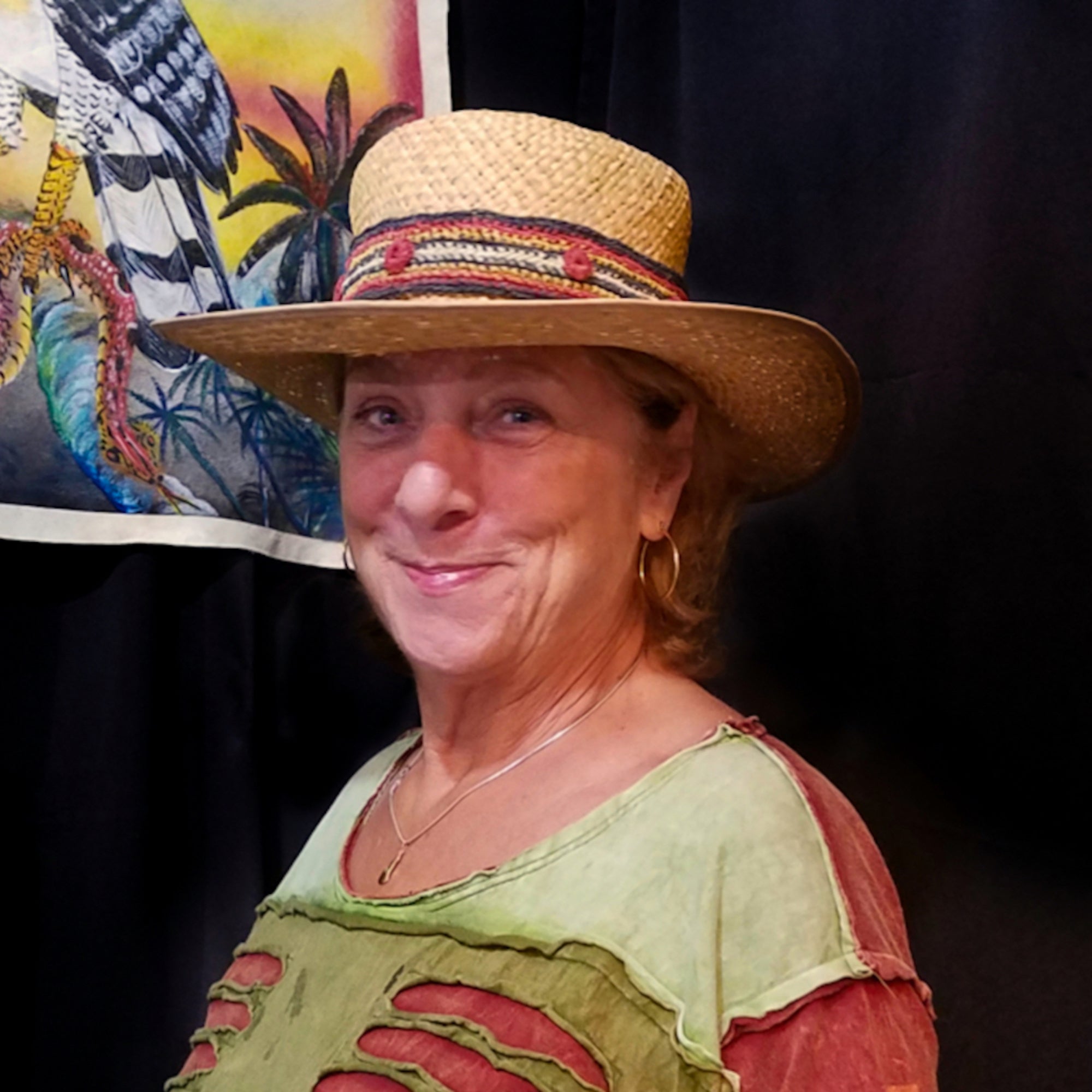 Fair-trade Hand-made Hat band - 5 color stripe shushupe - made by Peruvian Amazon artisan - Amazon Ecology