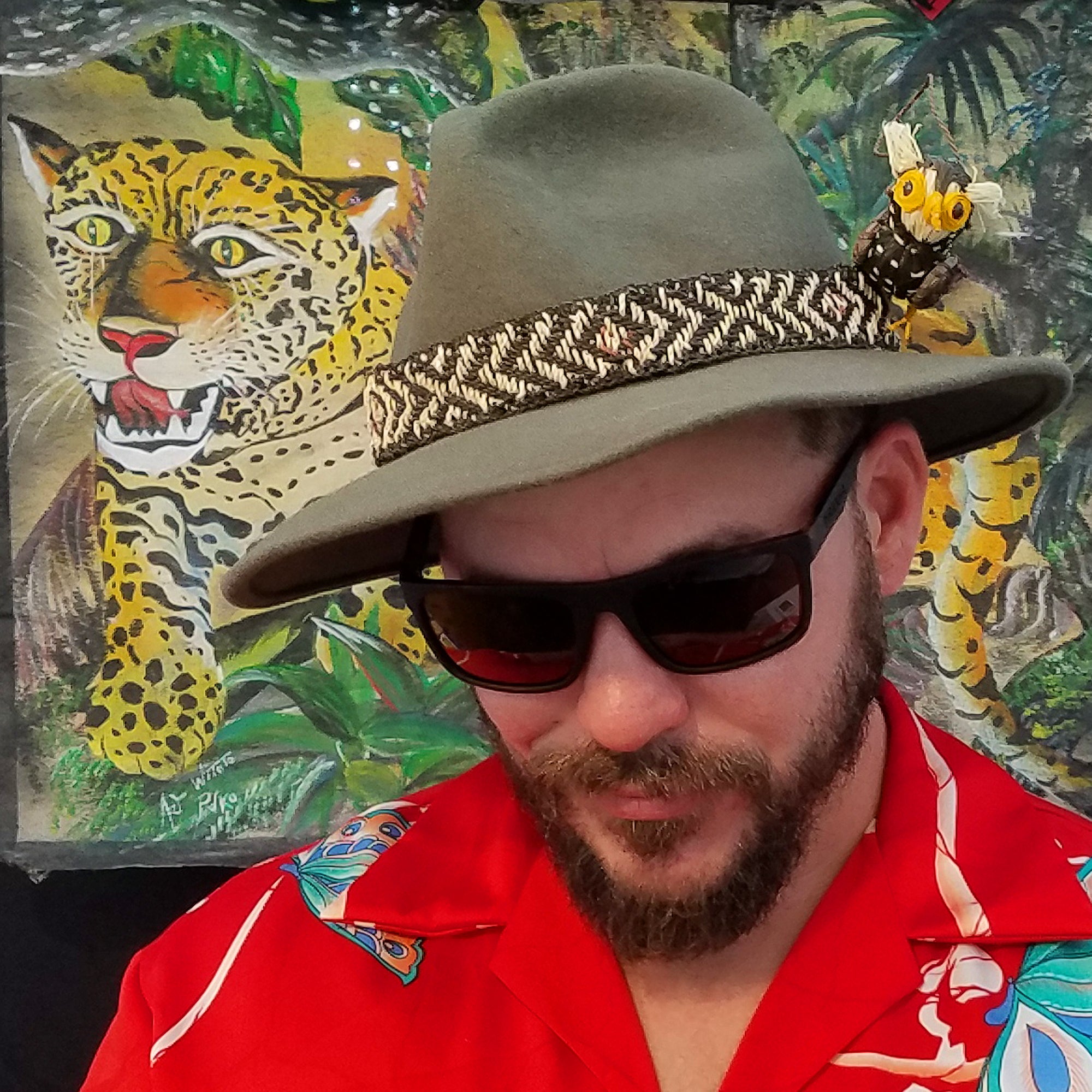 Anaconda pattern Fair-trade Woven Hat band - hand made by Peruvian Amazon artisan - Amazon Ecology