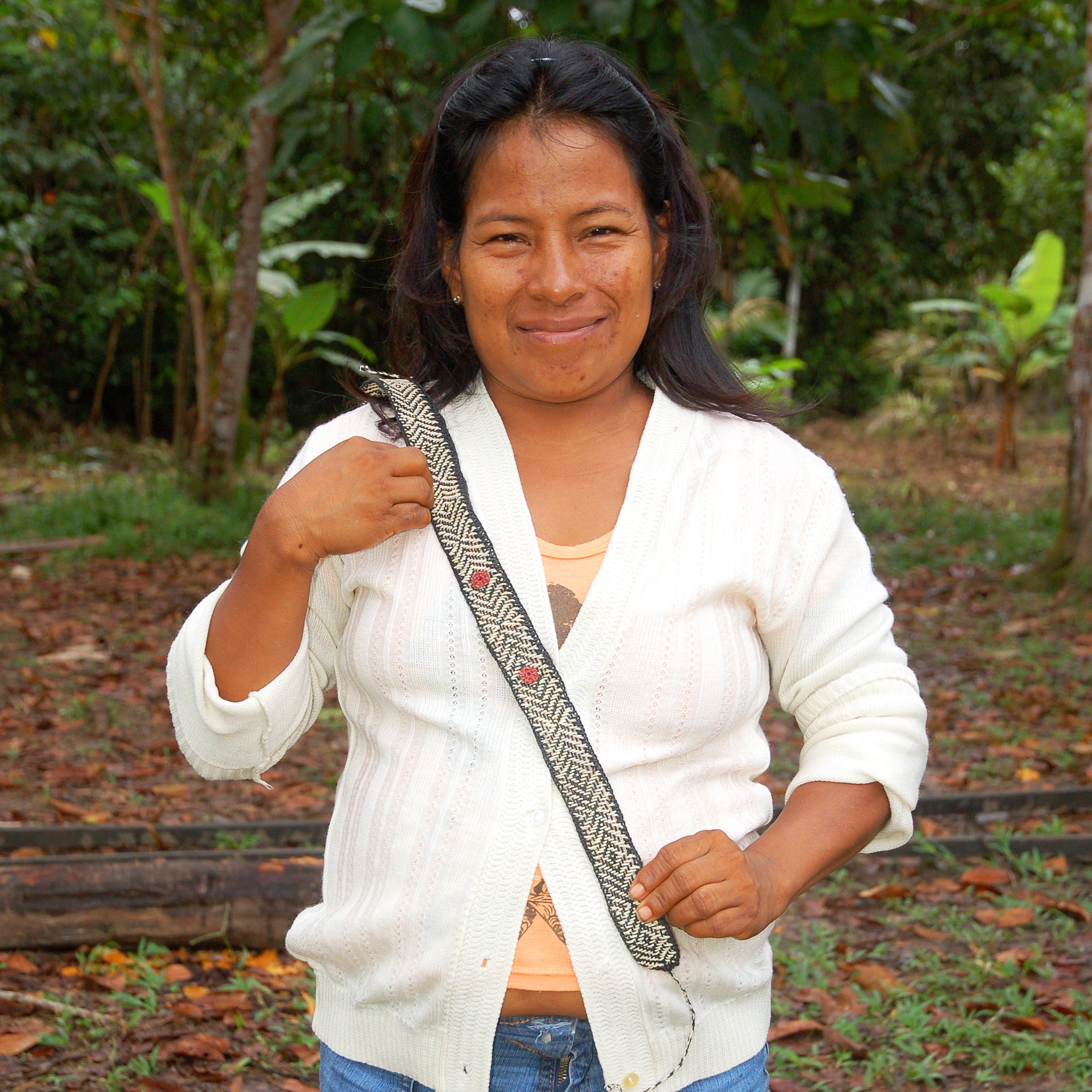 Anaconda pattern Fair-trade Woven Hat band - hand made by Peruvian Amazon artisan - Amazon Ecology
