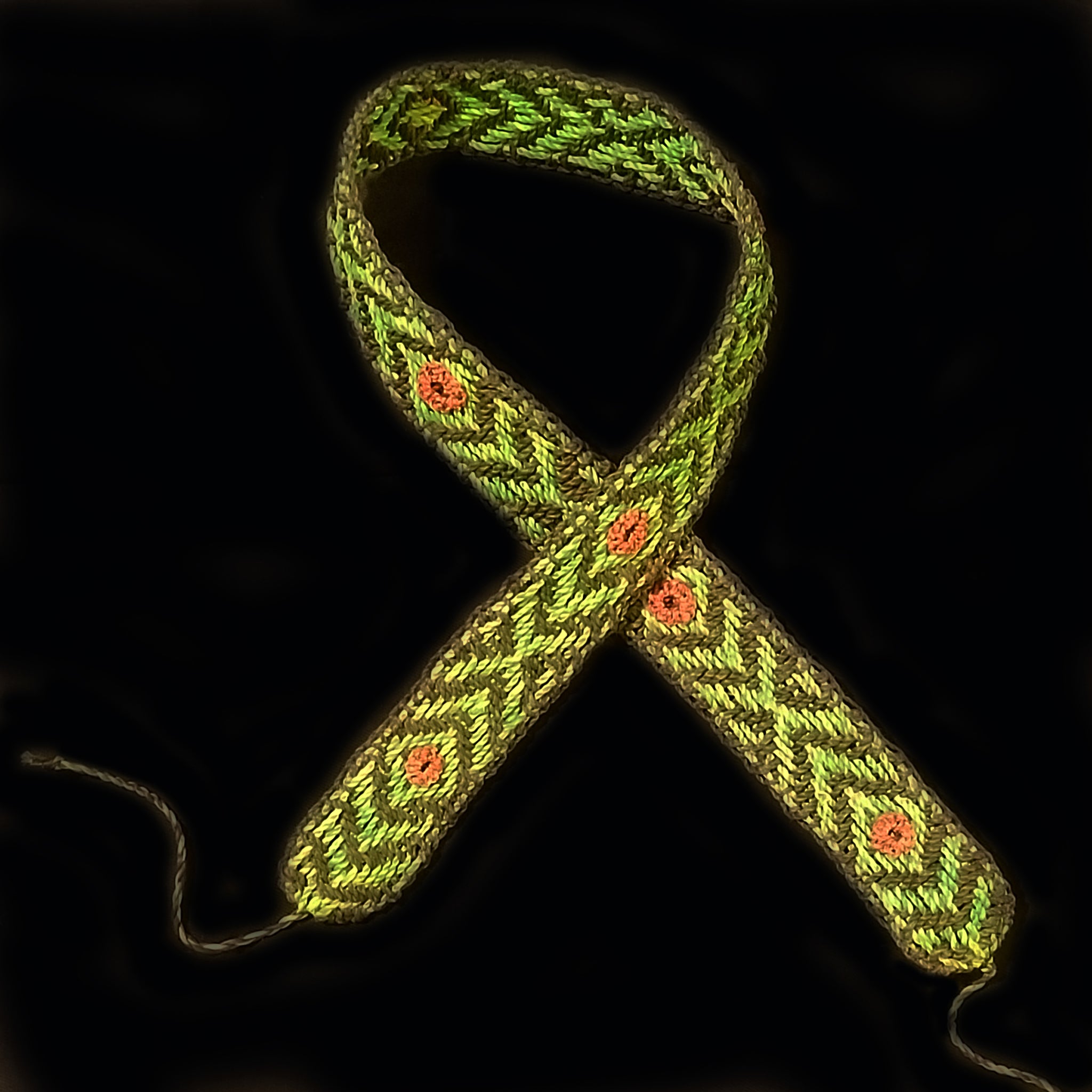 Anaconda pattern Fair-trade Woven Hat band - hand made by Peruvian Amazon artisan - Amazon Ecology