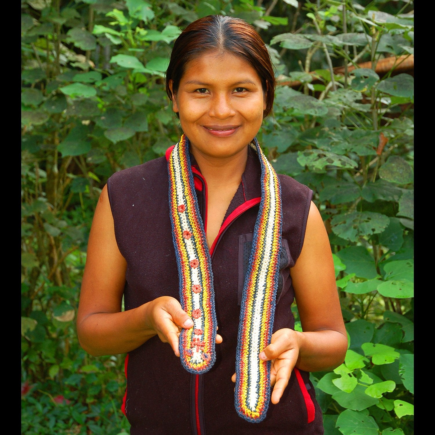 GS06A: Native artisan Rode Rodrigues with Amazon Guitar Strap - bushmaster model