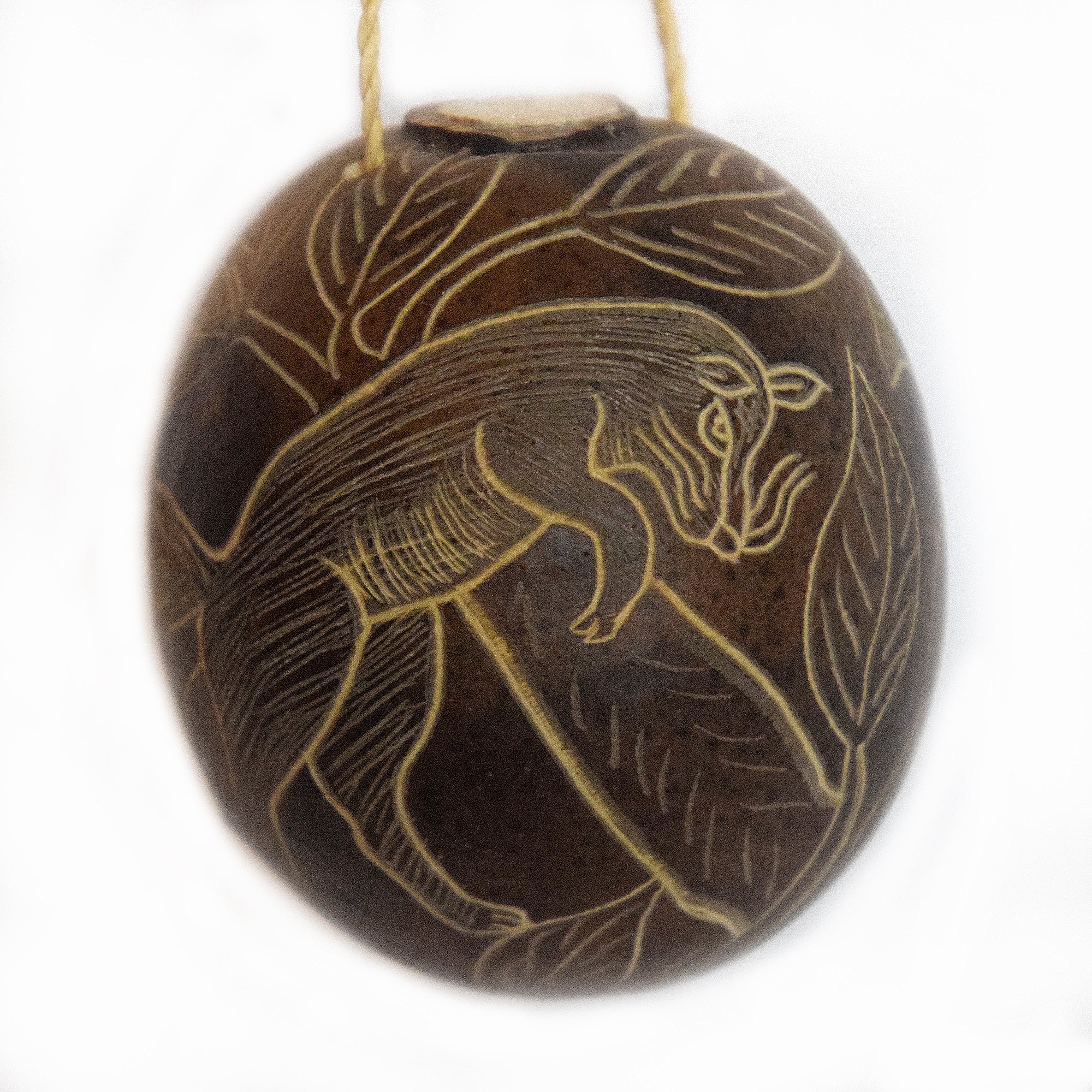 Fox Mammal Calabash Christmas tree ornament and hand rattle - Amazon Ecology