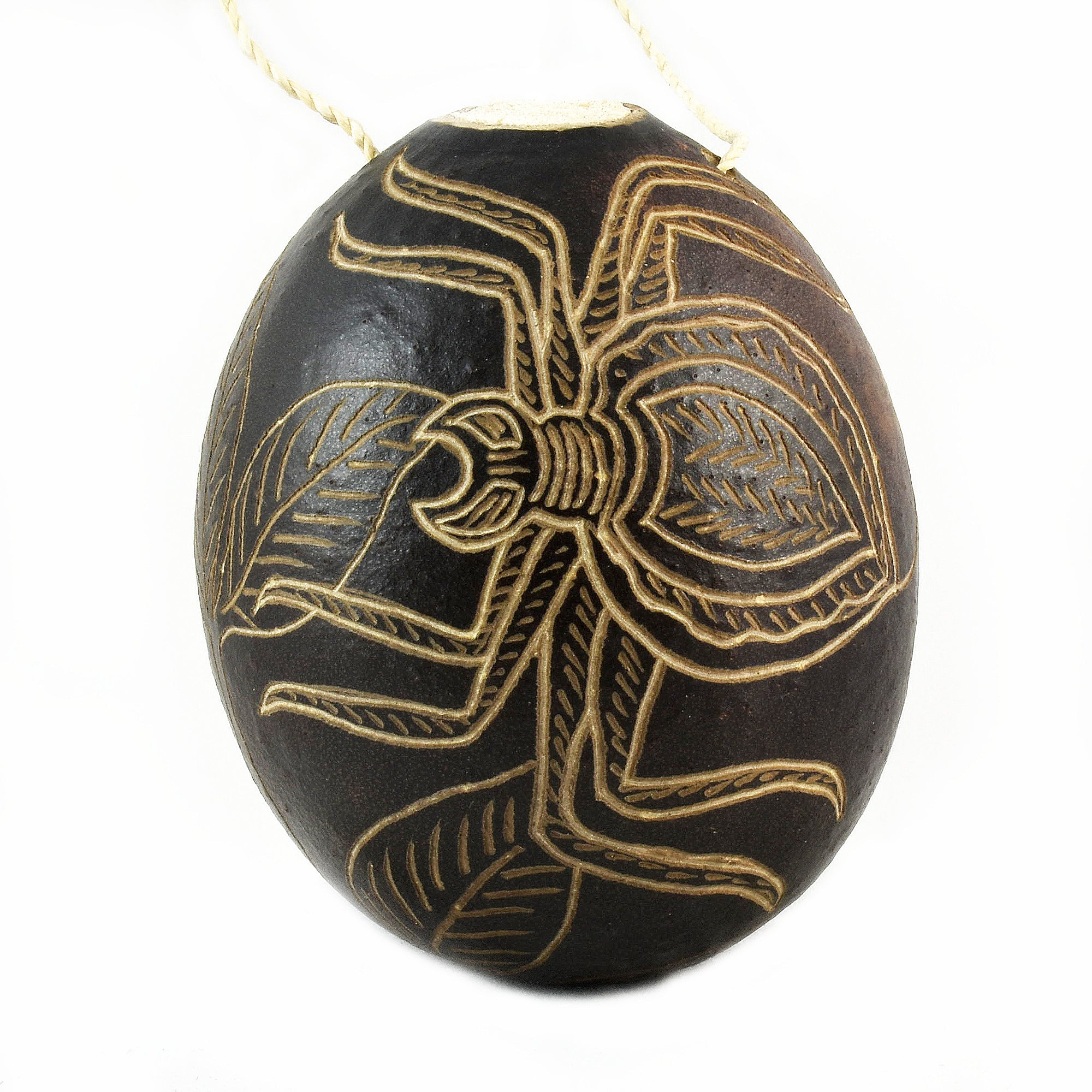 Spider Calabash Christmas tree ornament and hand rattle