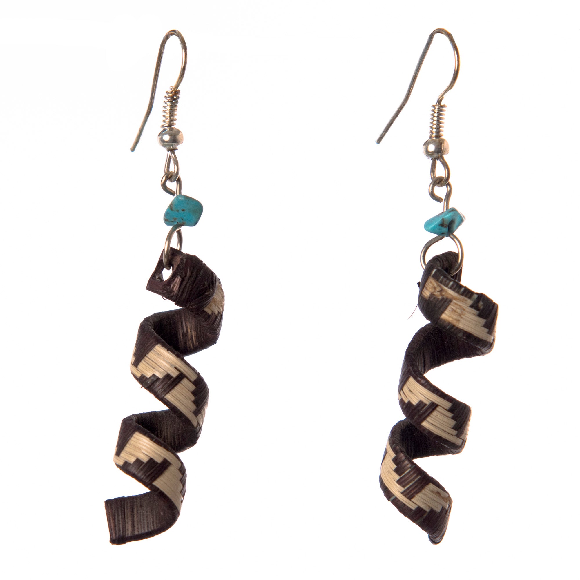 Cana Flecha Spiral Earrings - made by Peruvian Amazon artisan - Amazon Ecology