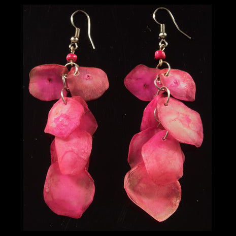 Cascading Arawana Fish Scales Earrings - Amazon Ecology