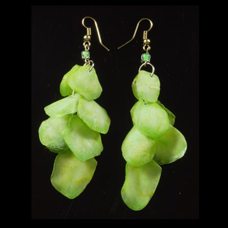 Cascading Arawana Fish Scales Earrings - Amazon Ecology