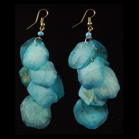 Cascading Arawana Fish Scales Earrings - Amazon Ecology