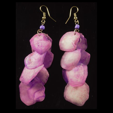 Cascading Arawana Fish Scales Earrings - Amazon Ecology