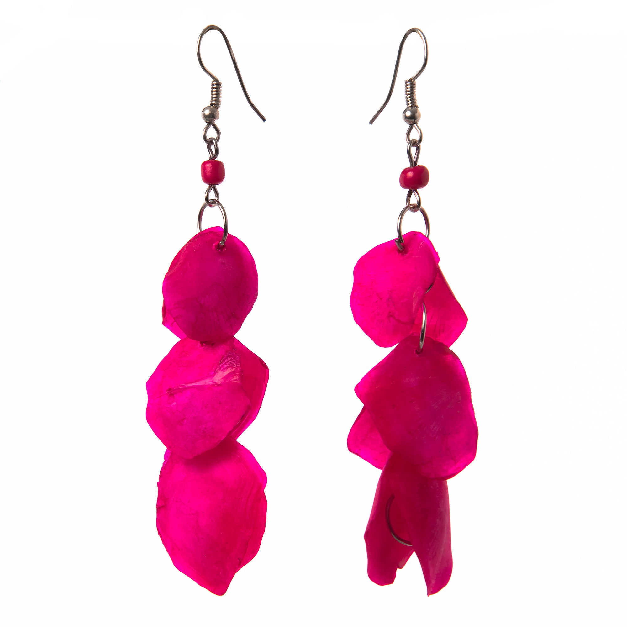 Cascading Arawana Fish Scales Earrings - Amazon Ecology