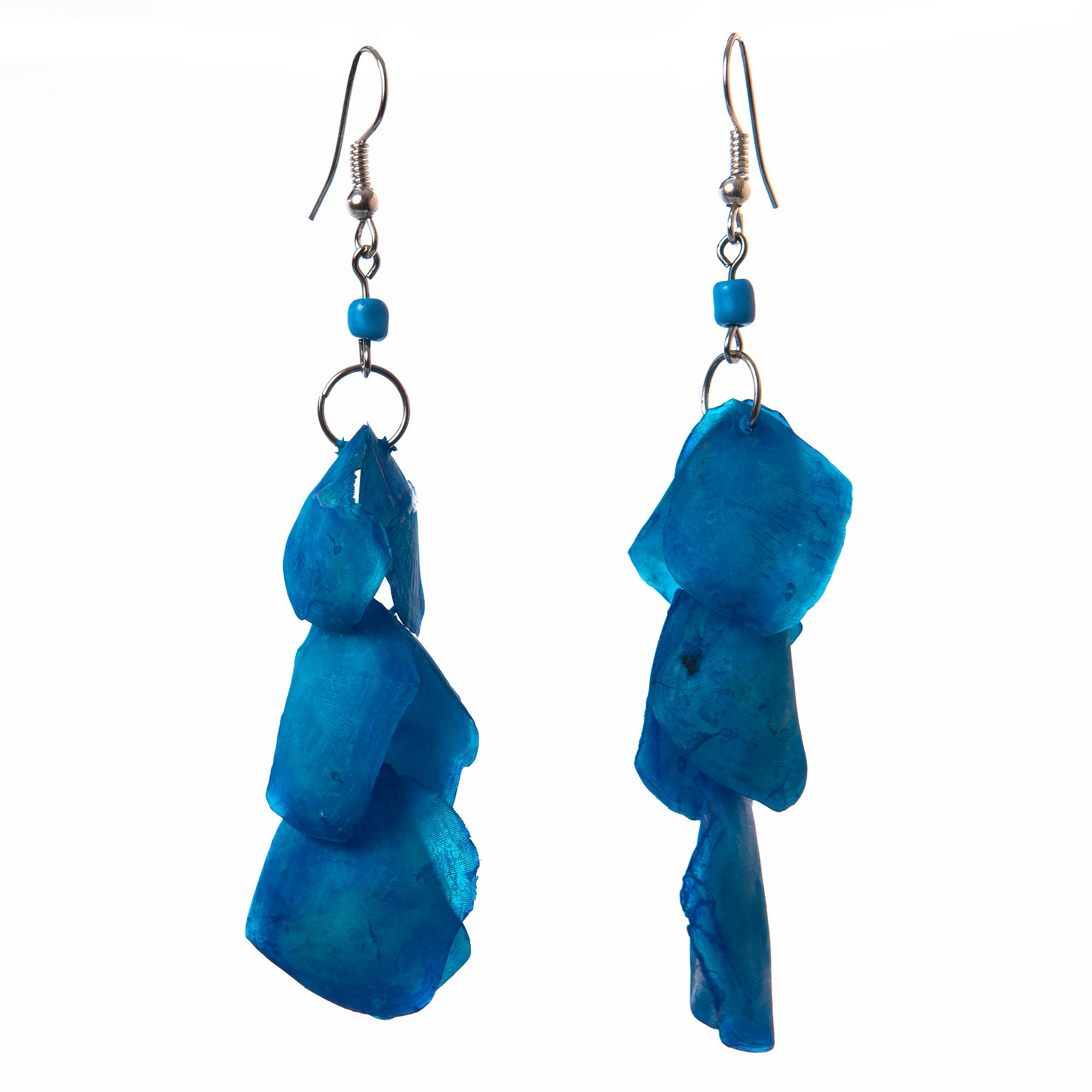 Cascading Arawana Fish Scales Earrings - Amazon Ecology