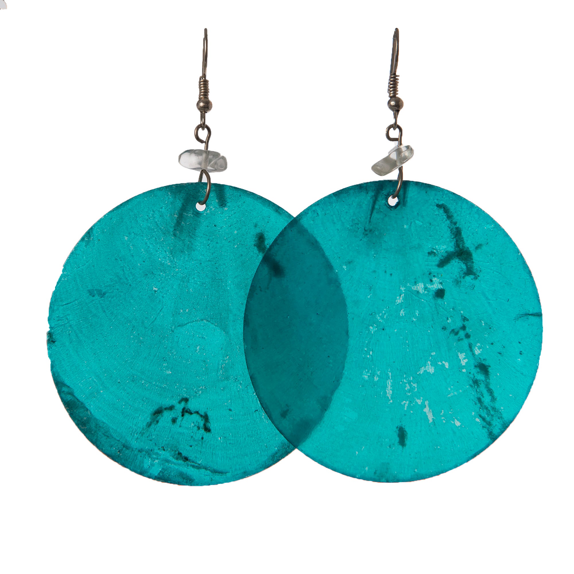 Circular Nakar Shell Earrings - made by artisan from the Peruvian Amazon