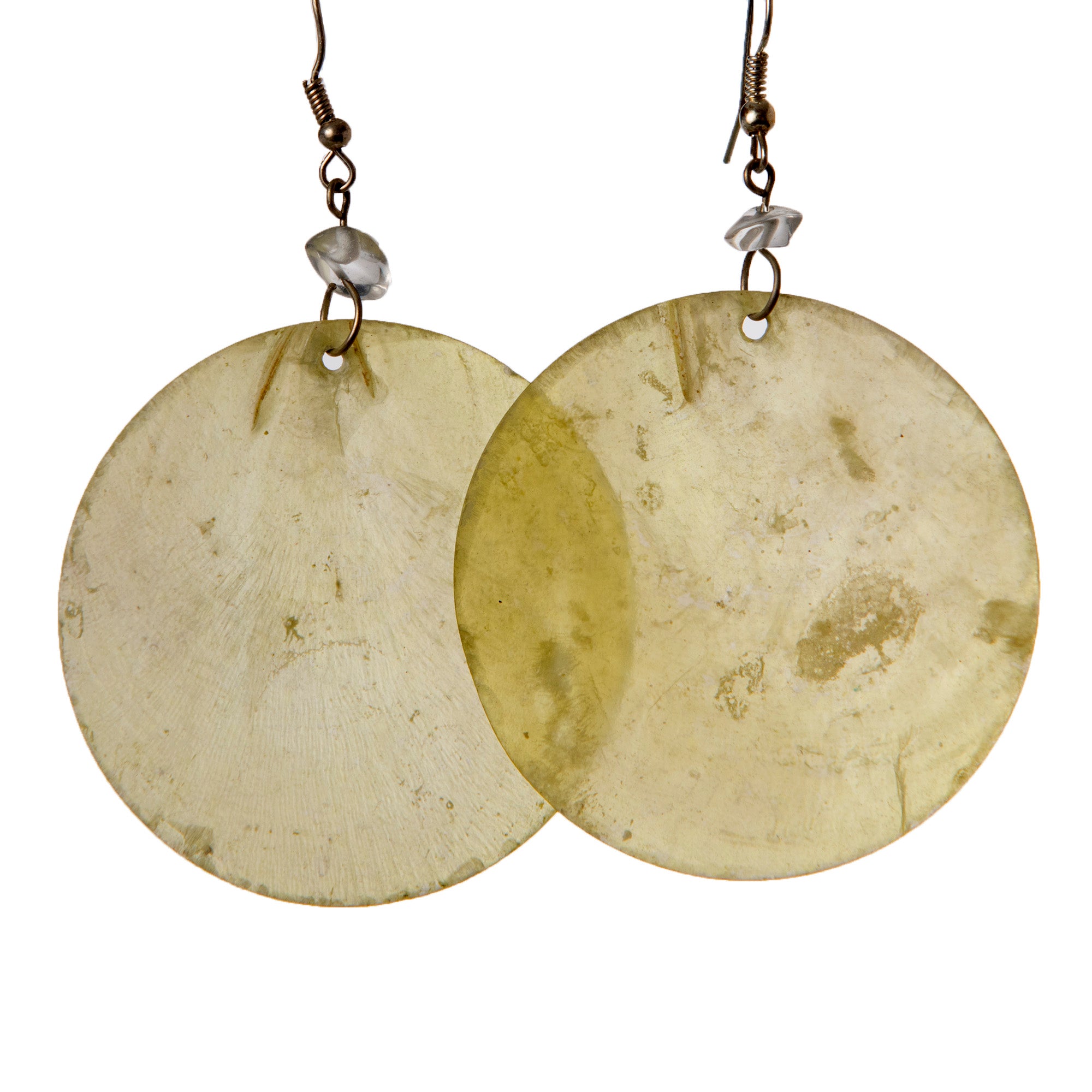 Circular Nakar Shell Earrings - made by artisan from the Peruvian Amazon